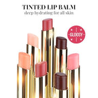 KYDA 2 Colors Tinted Lip Balm, Hydrating Sheer Formula Lip Balm, Natural Glossy Finish, Moisturizing Lip Care Balm for Dry Lips, Black Candy +Rose Candy