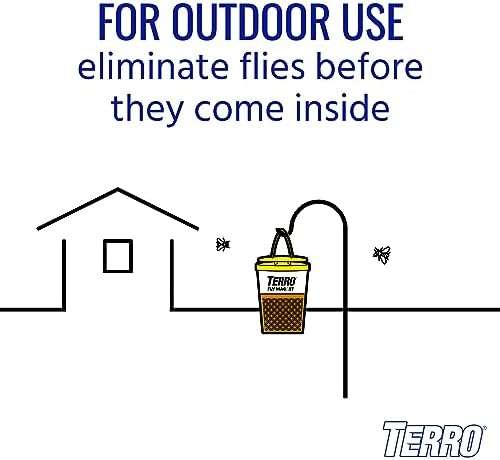 TERRO Fly Magnet Disposable Outdoor Fly Trap with Bait T524