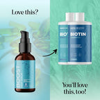 Biotin Hair Growth Serum - Rosemary Hair Thickening Serum with Peppermint Caffeine and Black Castor Oil for Hair Growth - Volumizing Hair Serum for Hair Growth for Men & Women - Vegan & Cruelty Free