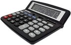Victor 9700 12-Digit Standard Function Business Calculator, Battery and Solar Hybrid Powered Tilt LCD Display, Great for Home and Office Use, Black