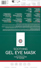 Medi Grade Cooling Eye Mask for Puffy Eyes, Allergies, Sinuses - Reusable Gel Eye Mask and Cooling Eye Pads with Thermo-Bag for Dark Circles, Hangovers and Migraine Relief - Cold Eye Mask