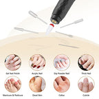 Electric Nail Drill Professional Efile Nail Drill Kit for Acrylic, Gel Nails, Manicure Pedicure Kit for Polishing Shape Tools(Black)