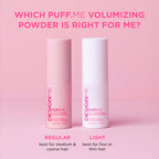 PUFF.ME Volumizing Powder by DESIGNME | Hair Powder Volumizer for Hair | Root Lifting Hair Texture Powder for Straight, Curly, or Wavy Hair | Talc Free Hair Powder for Women, (0.32 Oz)
