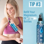 Magnesium Oil for Muscle Recovery Bath Soak and Foot Soak & Magnesium Lotion - Alternative to Magnesium Bath Flakes or Epsom Salts (2 Pack Bundle)