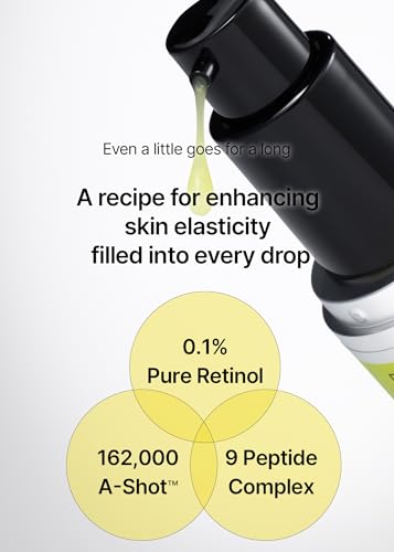 celimax The Vita A Retinol Shot Tightening Serum | with Pure Vitamin A Retinol, Peptide, Pore Minimizer, Wrinkles & Fine Lines, Firmer Skin, Anti-Aging, Skin Smoothing 30ml