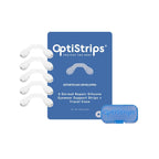 OptiStrips Silicone Eyeglass Nose Pads – 5-Pack Anti-Slip Nose Pads for Glasses with Travel Case – Hypoallergenic, Non-Slip Eyewear Support Strips – Reusable Nose Grips for Eyeglasses