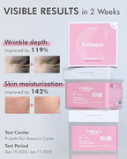 DERMAL Collagen Moistfull Pad - Korean Toner Pad for Elasticity & Wrinkle Improvement with Peptides - Vegan Tencel Square Pads - High Capacity, 120 Sheets