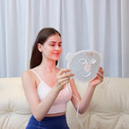 K11 LED Red Light Therapy Face Mask & Neck | 7-Color Rejuvenating Facial Skin Care Set | Portable Anti-Aging Mask for Home & Travel Use
