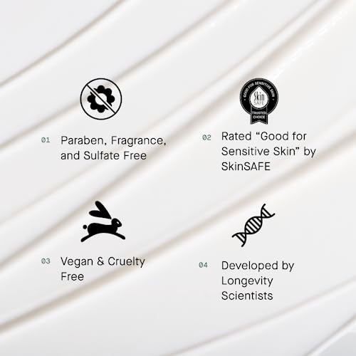 FACE OS-01 Peptide Topical Supplement & Skin Longevity Age Reversal Moisturizer