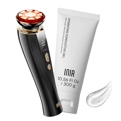 3-in-1 Red Light Therapy for Face and Neck, Skin Tightening Device True Beauty Glow Facial Massager for Skin Care, Effective Wrinkle Reduction Anti-Aging with Lifting, Tightening, Infusing