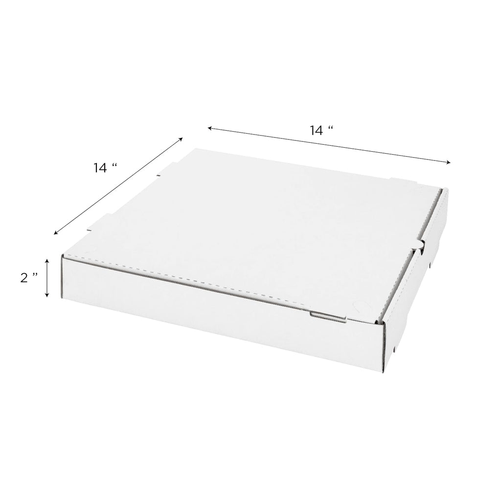 Karat Corrugated Pizza Boxes 14" x 14" x 2" [50 Pack] – Ventilated, Grease-Resistant, Durable for Pizza, Catering or Shipping Use