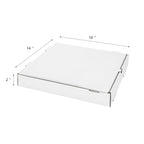 Karat Corrugated Pizza Boxes 14" x 14" x 2" [50 Pack] – Ventilated, Grease-Resistant, Durable for Pizza, Catering or Shipping Use