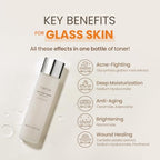 TIRTIR Milk Skin Rice Toner | Deep Moisturizing, Hydrating Toner for face, Niacinamide, Ceramide, Rice Bran Extract, Nature-Oriented Ingredients for Korean Skin Care, Vegan, 5.07 fl.oz.