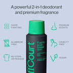 OffCourt - Natural Deodorant Body Spray for Men and Women - Aluminum Free - Whole Body Deodorant for Women and Men - Long-Lasting Coconut Water and Sandalwood Scent, 3.4 Ounce (Pack of 3)