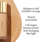 LAURA GELLER Double Take Liquid Foundation | Medium to Full Coverage, Natural Matte Finish, Light