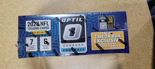 2023 Panini Donruss Optic Football Hobby Trading Card Mega Box (Red Hyper Parallels)