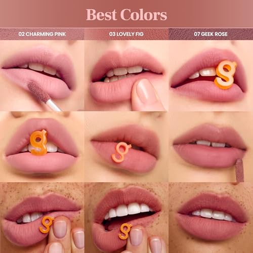 COLORGRAM NUDE BLUR TINT 05 VINTAGE RED | Soft Velvet Matte Lip Stain & Cheek Tint | Lightweight Blurring Tint for a Smooth & Airbrushed Finish | 24H Hydration, Long-Lasting & Non-Sticky Formula