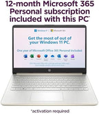 HP Touchscreen Laptop Computer for College Student Home Study, 1-Year Office, 16GB RAM, 512GB PCIe SSD, Intel Processor, 14 inch, WiFi 6, Bluetooth, HDMI, Windows 11 Home S, Pale Gold