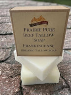 Pure Beef Tallow Soap Bar, (3 Pack) Grass Fed and Finished - Face, Body and Hair - Cleans, Moisturizes, Soothes, and Hydrates. Natural and Organic Fragrance Free