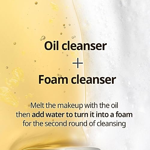 PRIMERA (PRMR OilToFoam Cleanser Korean Deep Cleansing Oil, Daily Makeup Remover, Blackheads, Dust and Dirt Removal, Pore Cleaning, Hyaluronic acid, Valentines day Gifts for Her (200ml, 6.76 fl. oz)