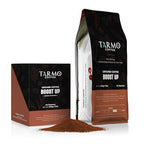 Tarmo Coffee | BOOST UP - Low Acid Ground Coffee, Vietnamese Coffee, Premium Arabica & Robusta Blend, Dark Roast Coffee, 12 Oz Bag