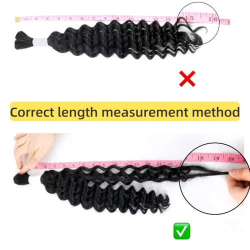 Human Braiding Hair for Boho Braids 2 Bundles 100g 28Inch Water Wave Human Hair Braiding Hair 12A Brazilian Virgin No Weft Hair Extensions for Bohemian Knotless Braids Bulk Human Hair for Braiding
