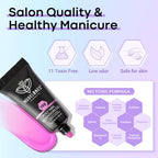 Modelones 12 Colors Poly Nail Extension Gel Kit Pink Black White Red Glitter Poly Nail Gel All Seasons Classic Colors Builder Nail Gel Set Holiday Manicure DIY Design Salon at Home Beauty Gifts