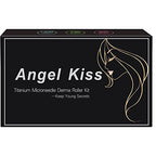 Derma Roller for Face and Body - Angel Kiss 4 in 1 Titanium Microneedling Roller Kit Micro Needle Microneedle Roller, 300 and 720 Needles 0.25mm,1200 Needle 0.3mm