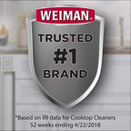Weiman Glass & Ceramic Cooktop, Stove Top & Oven Cleaner Kit – Kitchen Cleaner Cream, 3 Scrubbing Pads & Scraper for Burnt-On Food & Grease, Clean Shine - Safe for Induction, Electric & Gas Cooktops