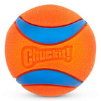 Chuckit! Ultra Rubber Dog Balls with Cleaning Bucket, Medium 2.5-in, 8-Pack