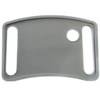 StrongArm Solid Gray Walker Tray with Cup Holder, Tray for Folding Walkers, Food Tray, Walker Accessories, Tray Table for Standard Adult Walkers (Gray)