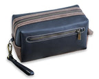 Leather Toiletry Bag Handmade With Premium Full Grain Real Leather - Water-Resistant - Stylish Travel Organizer Dopp Kit for Men and Women, travel size toiletries