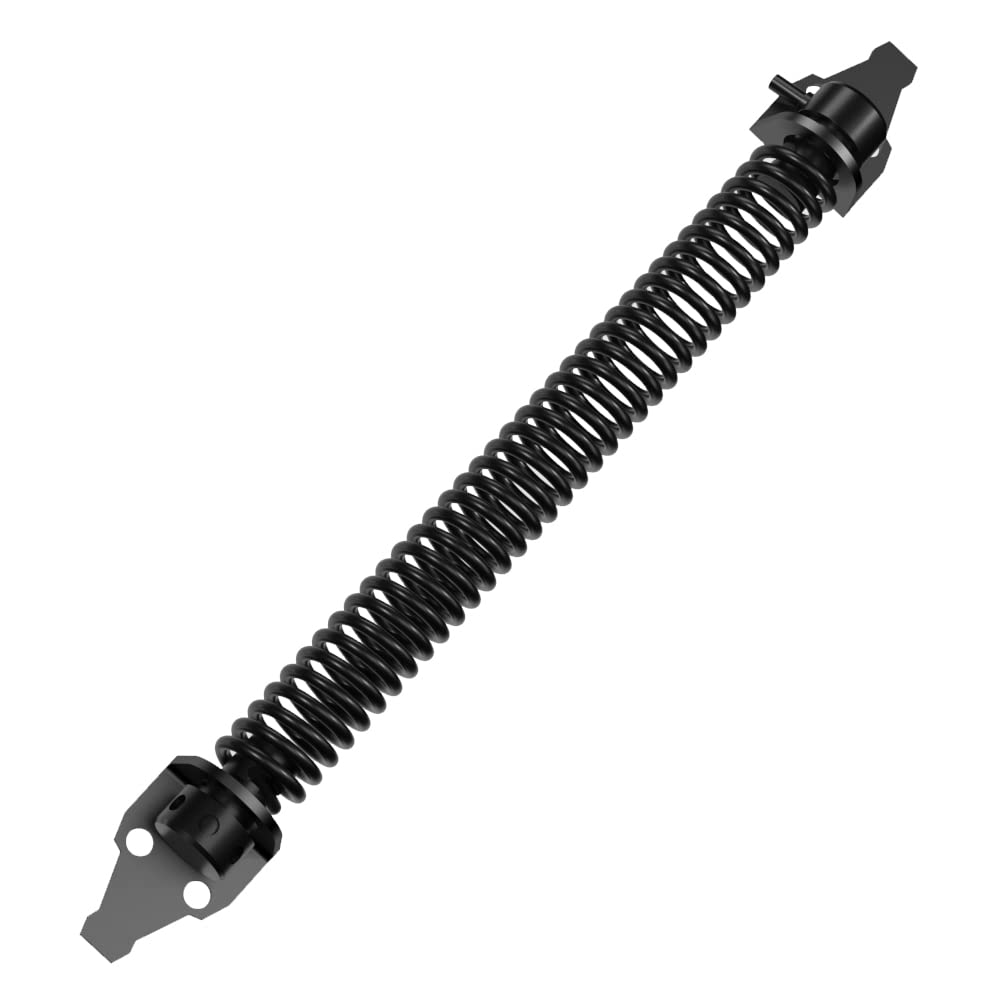 skysen 4 Pack 14" Fence gate Spring self Closing and Adjustable for Wooden or Vinyl Fence,Carbon Steel,Black(gate spring-14"-4)