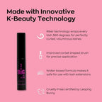 Elizabeth Mott Black Volumizing Smudge-Proof Cruelty Free Lengthening Fiber Mascara Set with Hourglass Wand, Water-Resistant, Safe for Eye Lash Extensions, Travel-friendly, Mini Trio Set, 4 ml x 3
