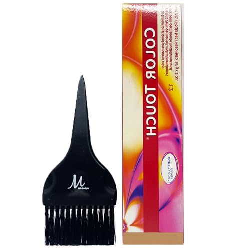 Color Touch 10/6 Lightest Blonde/Violet Hair Color 2 Oz and M Hair Designs Tint Brush (Bundle)