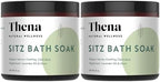 Thena Organic Sitz Bath Soak 2 Pack | Postpartum Essentials 100% Natural & Gentle with Pure Epsom & Dead Sea Salts Witch Hazel Lavender Essential Oil