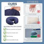 Tatuo 12 Pcs Face Cradle Covers for Massage Head Rest Microfiber Reusable Soft Thicker Massage Table Face Covers Oil Proof Headrest Cradle Sheets for Spa Beauty(Navy Blue)