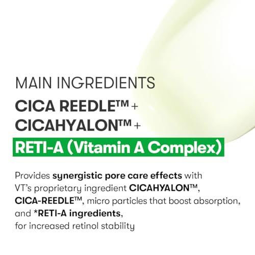 VT COSMETICS Reti-A Reedle Shot 100, Retinol(Vitamin A) Microneedling Serum, Repairing Exosome, Ideal for Retinol Beginner, Glass Skin, Korean Skin Booster 1.69Fl Oz(50ml)