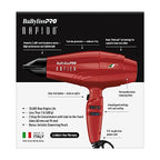 BaBylissPRO Nano Titanium Italian Rapido Hair Dryer - Professional, Lightweight 2000 Watt Blow Dryer
