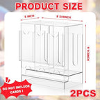 1 Pcs Acrylic Booster Pack Dispenser, Card Dispenser Storage and Organizer, for Trading Card, Booster Packs, Sports & More (3 Slots)
