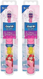 Oral-B Kid's Battery Toothbrush Featuring Disney's Little Mermaid, Soft Bristles, for Kids 3+ (Pack of 2)