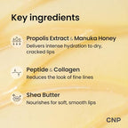 CNP Lip Duo - Honey Lip Butter Bundle | Hydrating Overnight Manuka Lip Balm & Mask, 12hrs Long-lasting Moisture, Gentle Exfoliation, Korean Skin Care