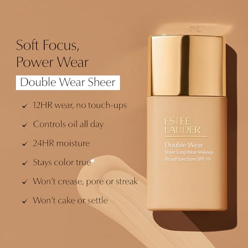 Estée Lauder Double Wear Sheer Long-Wear Foundation, SPF 19, 1 Fl Oz