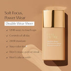 Estée Lauder Double Wear Sheer Long-Wear Foundation, SPF 19, 1 Fl Oz