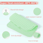 Quccefods Heat Resistant Mat Large Silicone Hot Hair Tools Holder for Curling Irons Flat Iron Hair Straightener Mat Portable Vanity Pad