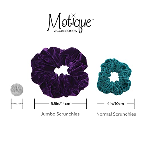 Aqua Jumbo Velvet Scrunchy