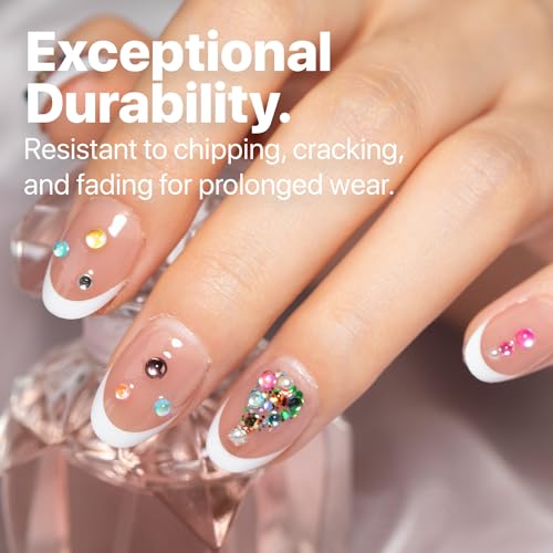 SXC Cosmetics French Tip Press On Nails Brown Extra Short Almond 160 Pieces in 16 Sizes Ultra Fit with Pre-applied Tip Primer and Base Coat, No Need to File Fake Nails for Nail Art DIY X-Pro Tips