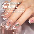 SXC Cosmetics French Tip Press On Nails Brown Extra Short Almond 160 Pieces in 16 Sizes Ultra Fit with Pre-applied Tip Primer and Base Coat, No Need to File Fake Nails for Nail Art DIY X-Pro Tips