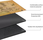 MTG Playmat Non-Slip Rubber Backing Printing Commander Board Game Desk Mat Duel Mat TCG PTCG Playmat 24x14 inches and Free Storage Bags (Middle Earth)