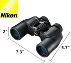 Nikon Aculon A211 8x42 Binoculars (8245) Black Bundle with Nikon Lens Pen, Carry Case, Neck Strap, and Lens Cloth - High Powered Binoculars for Adults - Bird Watching, Hunting, and Travel Zoom